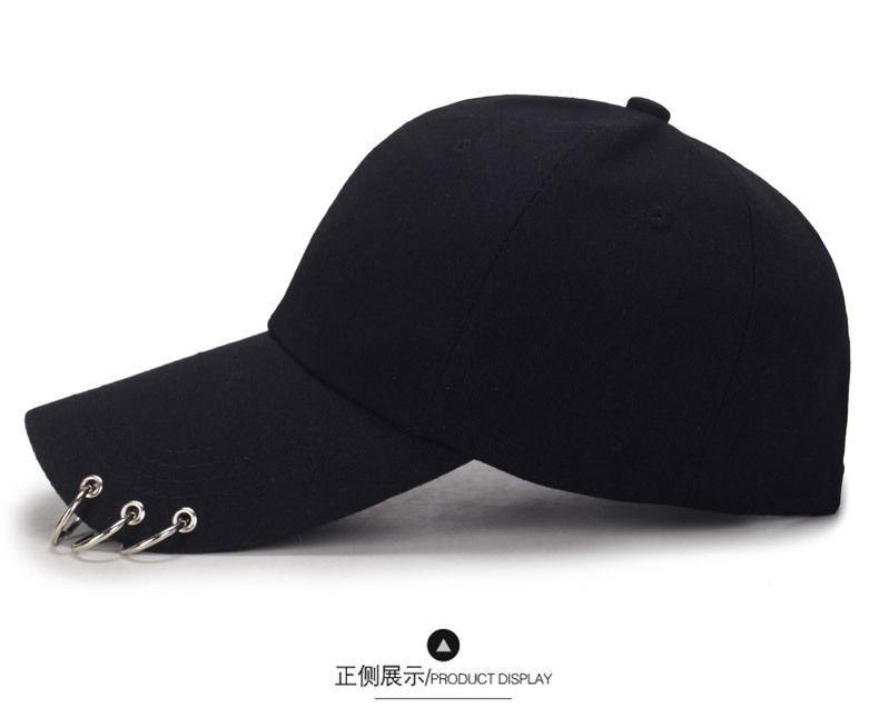 Product Introduction of Unisex Baseball Cap - Spring/Summer Minimalist Design with Metal Hang Loop, Classic Plain Snapback for Men & Women 5