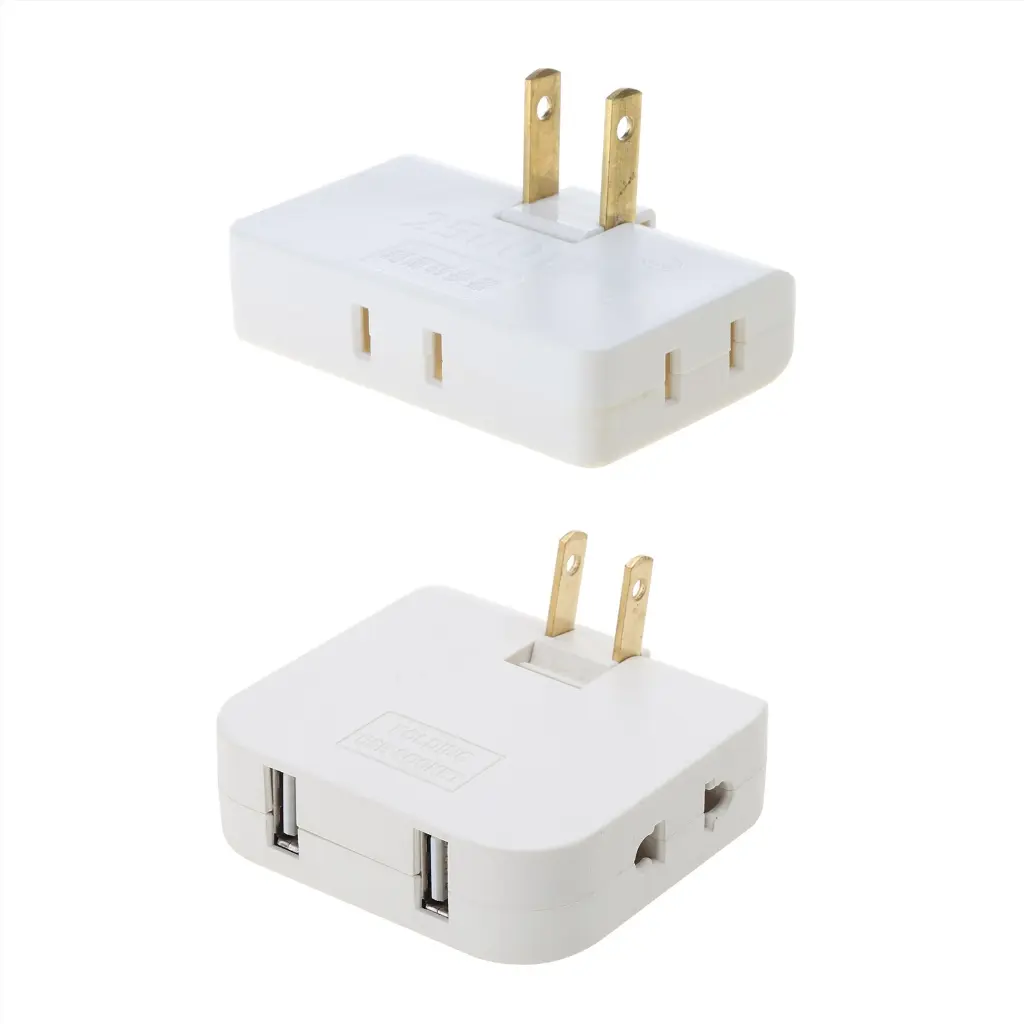 Bộ Chuyển Đổi Ổ Cắm Có Thể Xoay 180 Độ, Mở Rộng Đa Phích Cắm 3 / 4 Trong 1, Phích Cắm USB, Bộ Chuyển Đổi Ổ Cắm Mỏng Mini, Bền