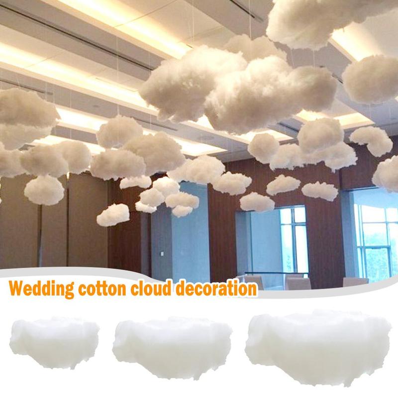 Product Introduction of Wedding Cotton Cloud Decoration,Artificial White Cotton Decoration Props Props,Simulate 35