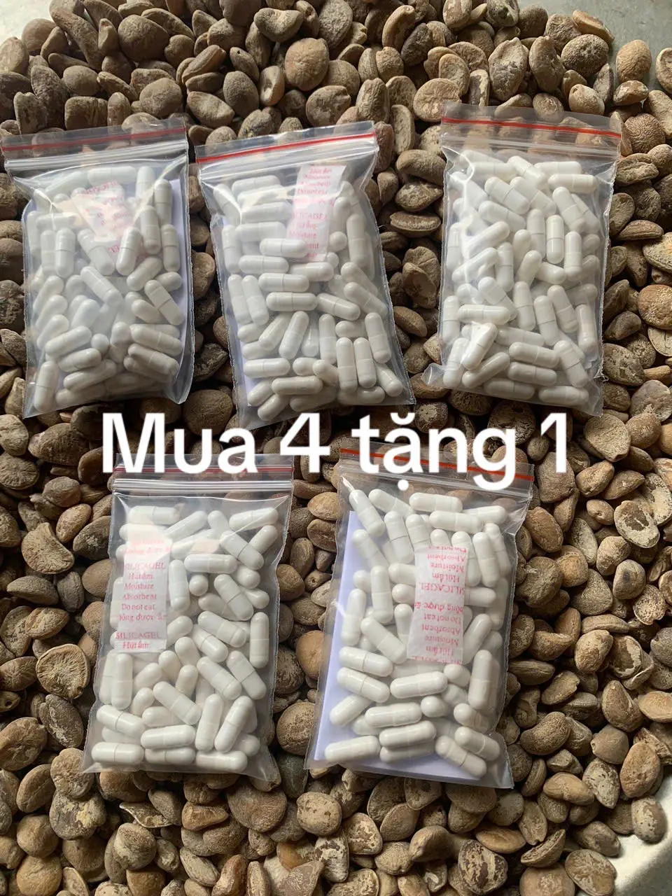 Hạt sang trắng dạ dày đại tràng 4 gói tặng 1 ( nghiền nhỏ nhồi nang) dùng 5 tháng