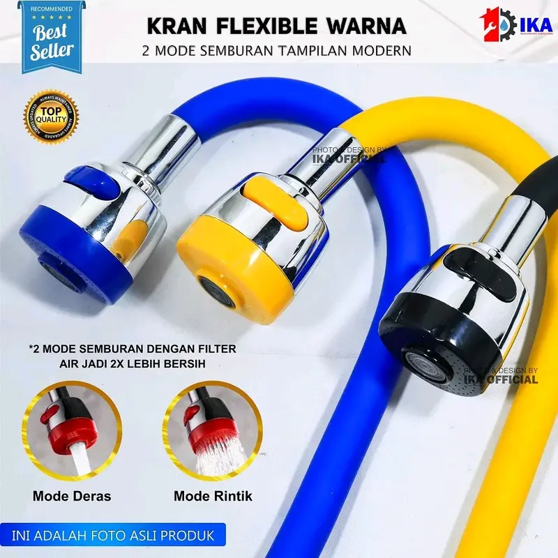 Kran Angsa Dapur Fleksibel / Flexible - 1/2 Inch - High Quality Keran Air Angsa Fleksibel 2 Mode - Keran Cuci Piring Keran Air Angsa  Fleksibel 2 Mode - Keran Cuci Piring Angsa - Kran Sink Dapur Drat 1/2 Inc Angsa - Kran Sink Dapur Drat 1/2 Inc 2