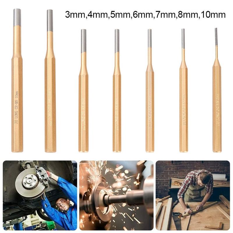 Product Introduction of High-quality Carbon Steel Cylinder Drift Pin 3~10mm Cylinder Cylinder Punch Impact Drill Bit Mechanical Maintenance 12