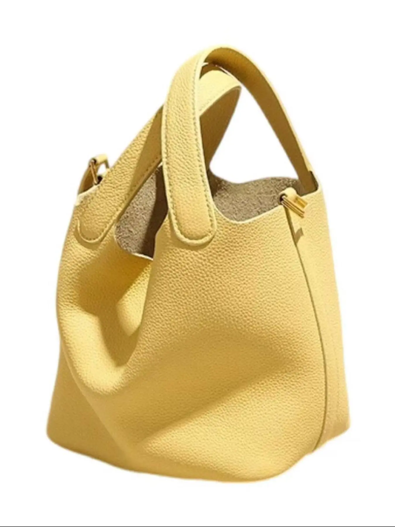 Women's Fashionable Solid Color Handbag, Casual Versatile Handbag, Trendy High-quality Daily Commuting Bag, Girl Fashionable Shopping Bag