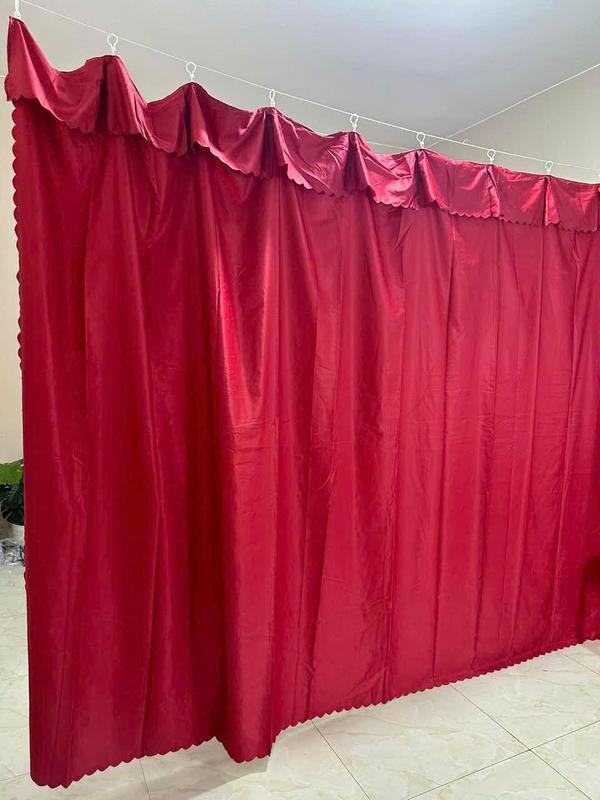 Rèm cửa ngăn phòng che nắng 1mx1m3,1m5x1m8,2m2x2m2,3mx2m2,4mx2m2,5mx2m, Tặng dây, mẫu xám đen sang trọng 4