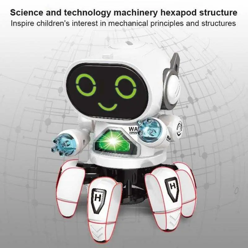 COD Mainan Robot Anak Hadiah Ulang Tahun Robot Pintar Menari untuk Mainan Anak-anak Cowok Cewek Bergerak Lampu Control Remote Toys 5