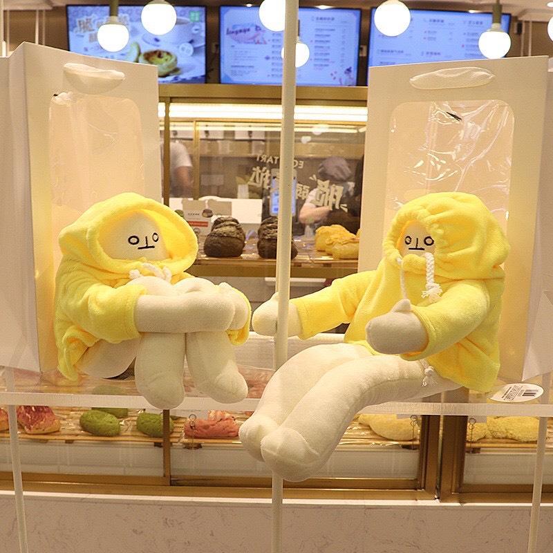  NGƯỜI CHUỐI NHỒI BÔNG TRẦM CẢM ĐÁNG YÊU CAO CẤP BUNKI Thú Nhồi Bông Thú Bông 