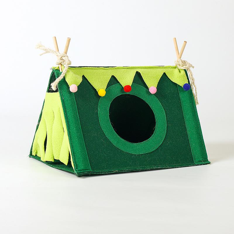 Product Introduction of Small Pet Nest Felt Tent Rabbit Nest Hamster House Hamster Cage Large Guinea Pig Cage Guinea Pig Small Animal Bed Accessories 9