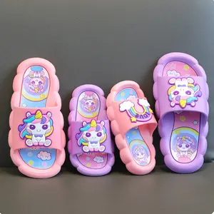 PROMO 4.4 IMPORT Okaybaby B355 Sendal Slop Unikorn Anak Perempuan kekinian Sandal Sepatu Fashion Anak Cewek Lucu Bahan Karet Anti Slip Anti Licin Umur 3-11 Tahun Terbaru