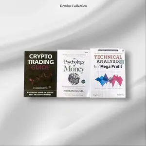 Paket 3 Buku Crypto Trading Guide - The Psychology Of Money - Technical Analysis Mega For Mega Profit ( Isi 3 Buku )