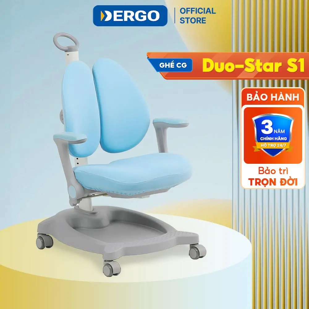 [DERGO HCM] Ghế Chống Gù DERGO ISmart Duo Star S1 Phù Hợp Bàn Đóng Sẵn