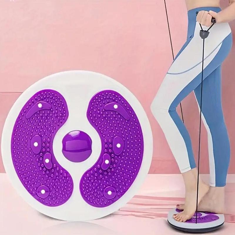 Product Introduction of Magnetic Twisting Waist Disc, 1 Count Home Fitness Equipment with Handle, Waist Twisting Machine, Fitness Equipment for Home Gym 5