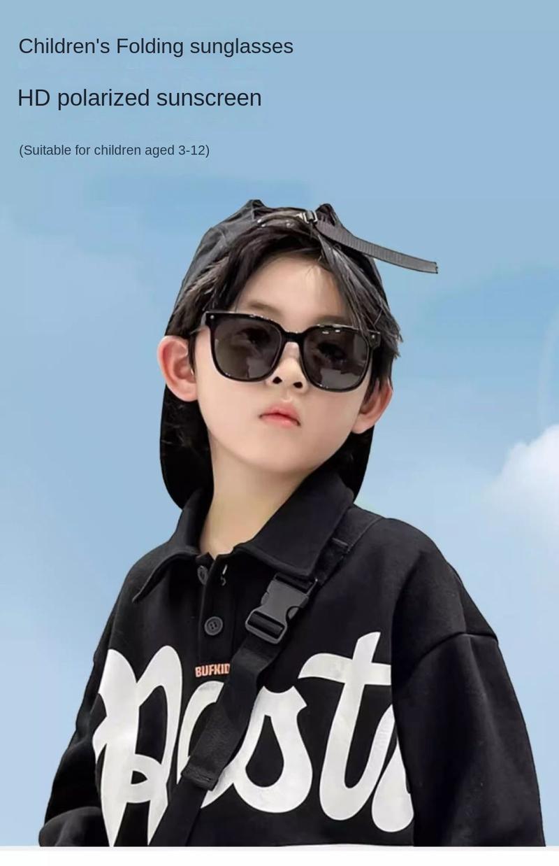 Product Introduction of [Hot Sale] Children'S Folding Sunglasses Boys 2024 Polarized UV Protection Sun Protection Teen Girls Sunglasses 1
