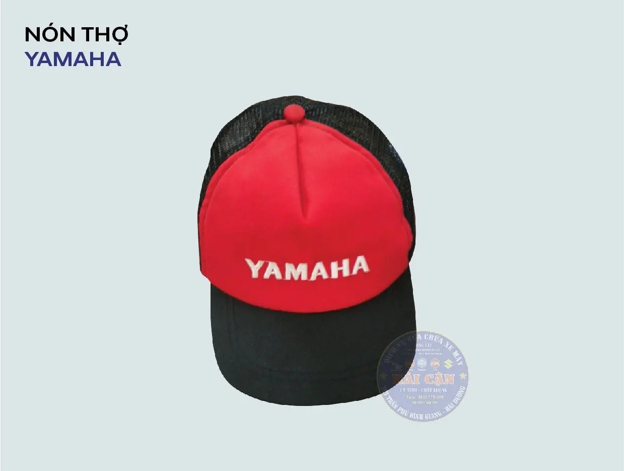 Nón YaMaHa Thợ – Chất Liệu Kaki Phối Lưới