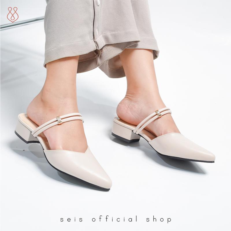 SEIS Joy Mules Wanita Heels 3 cm  Sendal 4
