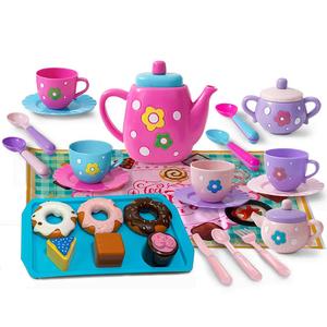 Set de Té para Niñas Pequeñas, Juego de Tetera de Simulación, Tiempo de Té de Princesa con Tetera, Taza para Regalo de Cumpleaños Pascua Niños Pequeños