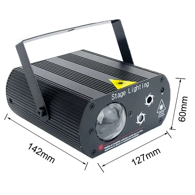 Đèn Laser theo nhạc mini có điều khiển từ xa 2