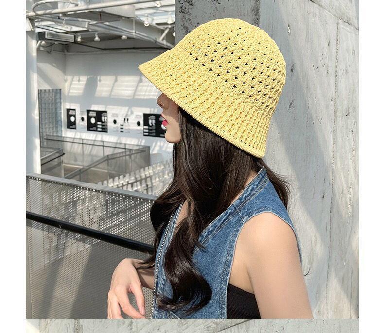 Product Introduction of 1157Fashion Luxury Women's Summer Straw Bucket Hat - Wide Brim, Foldable, Hollow, Sun Visor#FashionHat #SummerStyle #WomenFashion bucket hat 28