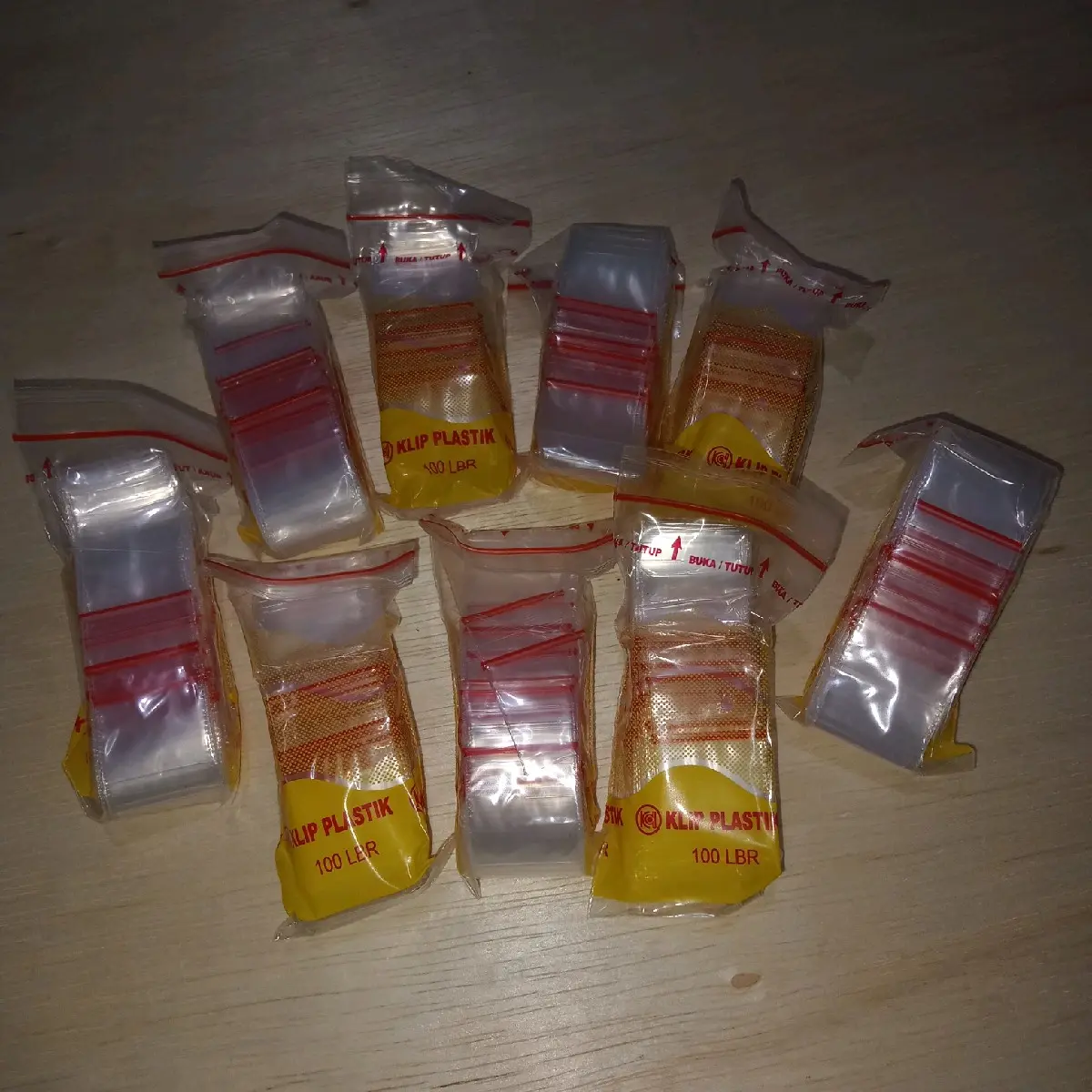 plastik klip UK 3 X 2 isi 1000 lembar