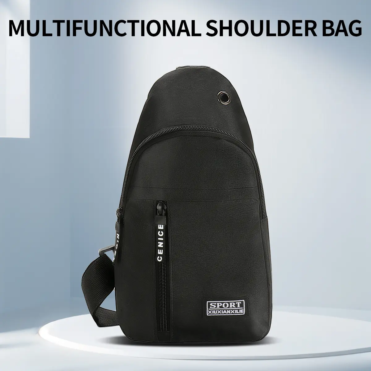 Messenger bag chest bag men's casual lightweight multifunctional one-shoulder waist bag business shoulder bag