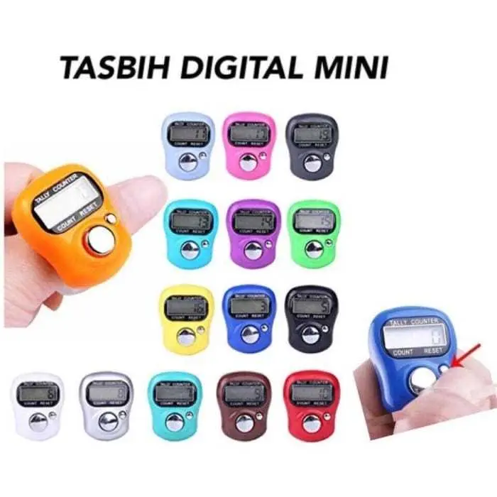 TASBIH DIGITAL MINI / PENGHITUNG DZIKIR / FINGER COUNTER / ALAT HITUNG MANUAL DIGITAL TIKTOKI 1