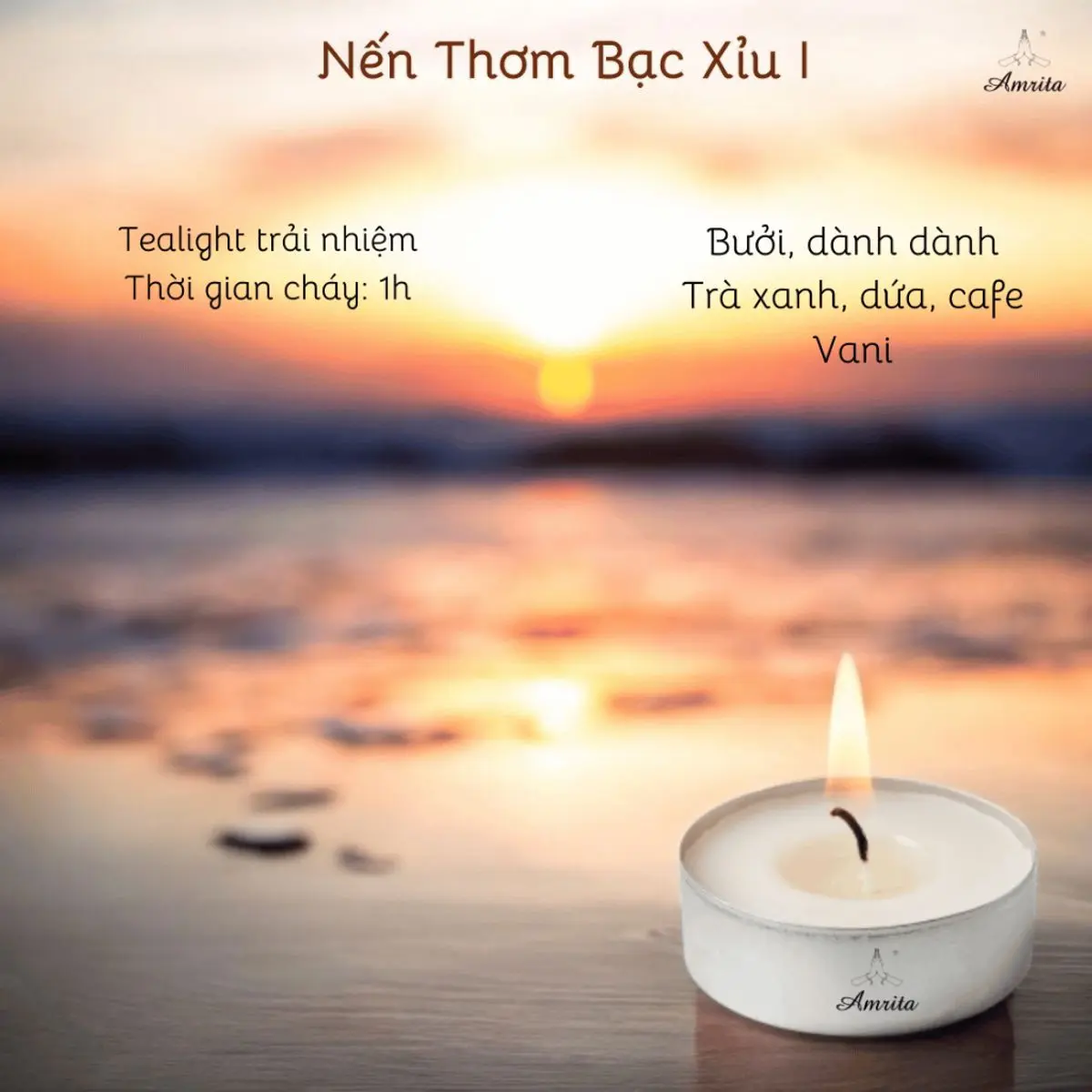 Tealᶖght Nến Thơm bạċ Xỉu I - 1 Giờ Tỏa Hương