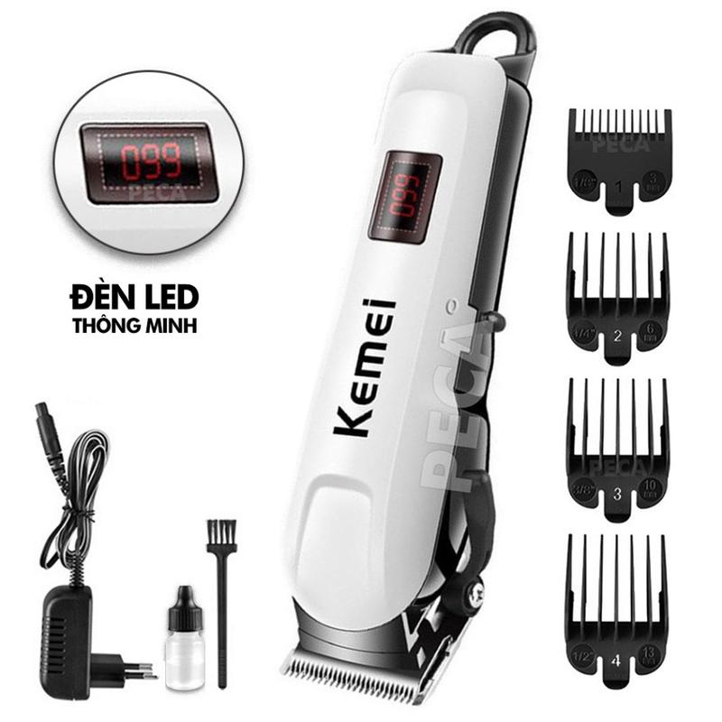 Kemei KM-809A Tông đơ cắt tóc siêu mạnh và sắc,Tông Đơ Cắt Tóc Không Dây Chuyên Nghiệp,Tông Đơ Cắt Tóc Chính Hãng Tạo Kiểu Chuyên Nghiệp Có Màn Hình Led Hiển Thị Pin Cạo Râu 8