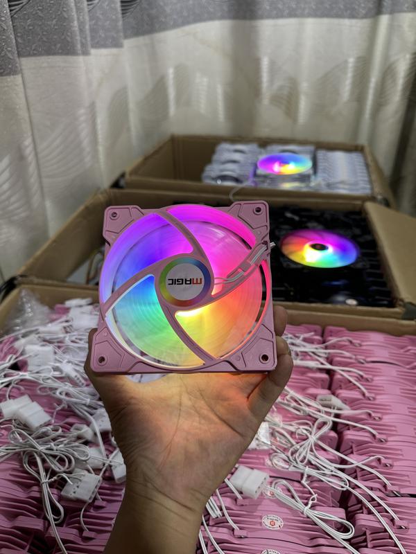 Fan Case FC-01 RGB ĐEN - TRẮNG -HỒNG