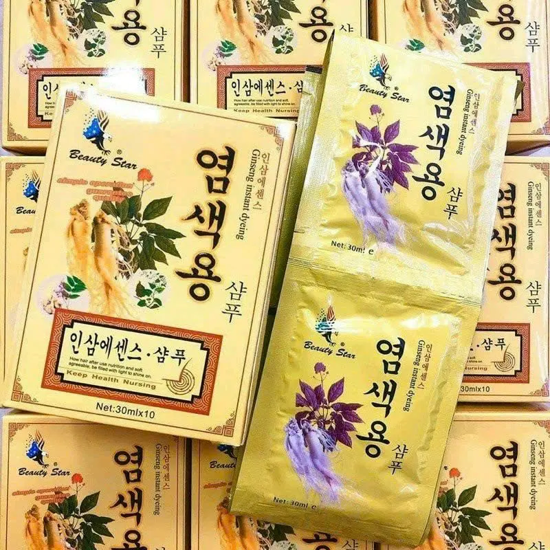 COMBO 3 HỘP GỘI ĐEN NHÂN SÂM HÀN QUỐC tặng 1 bàn chải đánh răng