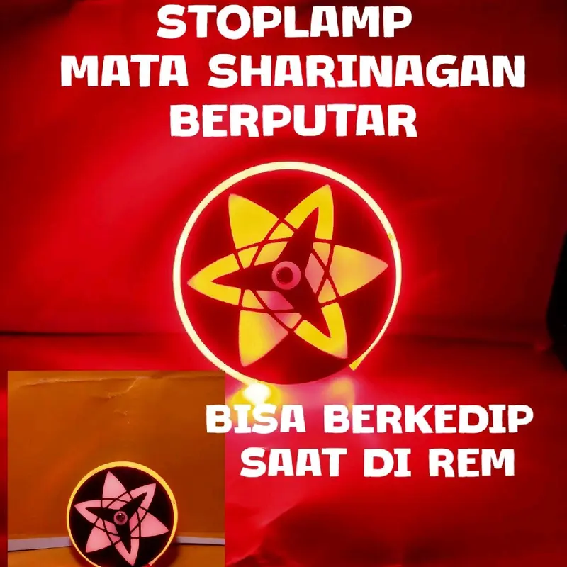 Lampu Rem/Stoplamp mata sharingan berputar dc 12volt Car 0