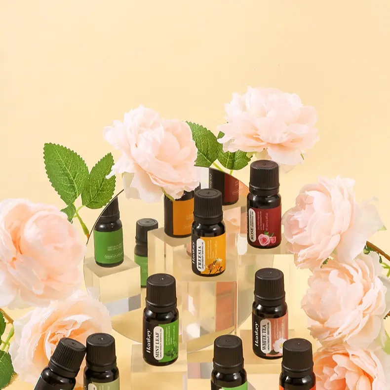 Mỡ tinh dầu hương hồng và bách hạc hải dương, hòa tan trong nước, cho thiết bị tạo mùi hương và thiết bị hơi ẩm, dung tích 10ml