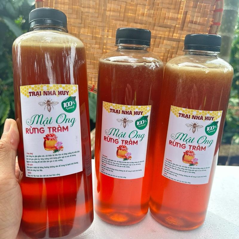 Combo 3 Lít mật ong rừng tràm tặng 200g trà gừng gió