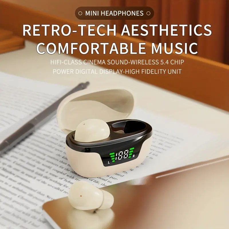 Wireless Headset, Invisible Mini Wireless Earphones, Comfortable to Wear, Non Slip, Mini Earphones Are The First Choice for Birthday Gifts, Valentine'S Day Gifts, Boyfriend And Girlfriend Gifts, Christmas Gifts, And Anniversary Gifts 3