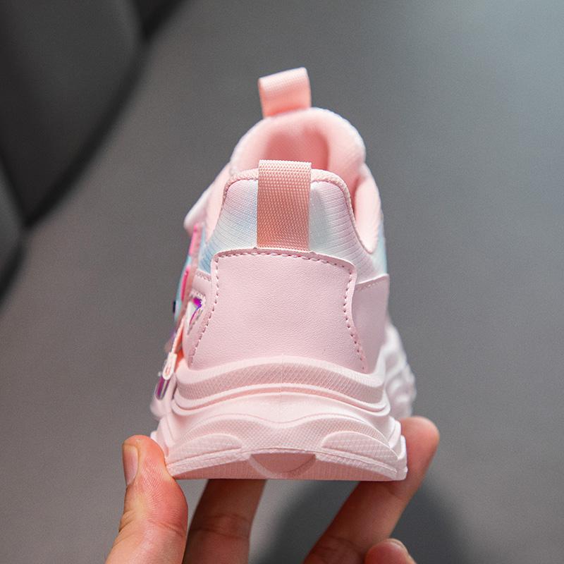 Product Introduction of Kids Shoes Girls Toddler Sneakers Cartoon Casual Walking Shoes Size26-37 10