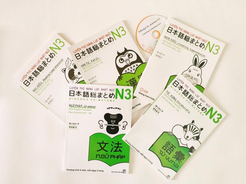 Sách Tiếng Nhật Somatome N3 - Trọn Bộ 5 Cuốn Kèm File Nghe