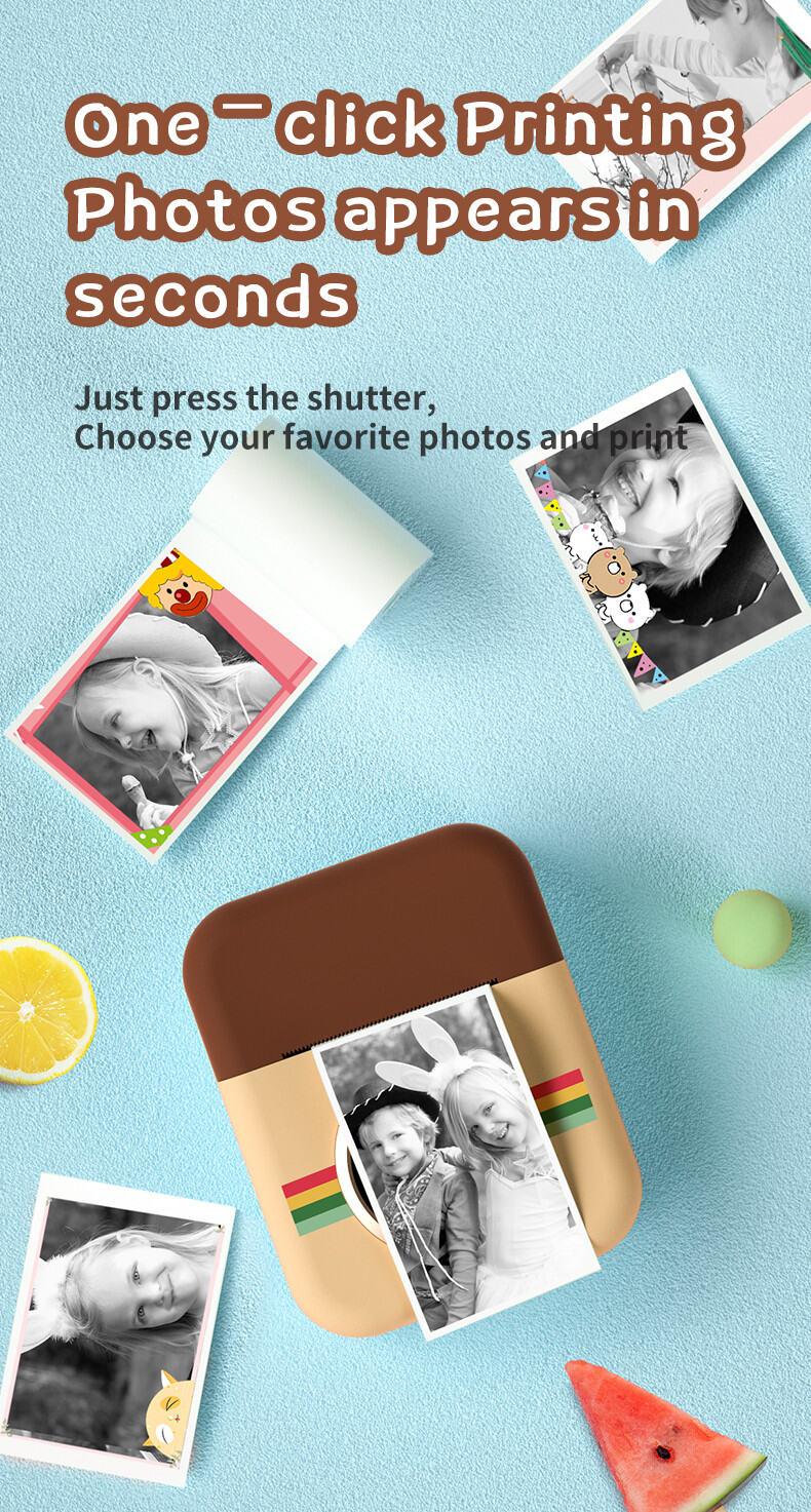 Product Introduction of HD Instant Camera Video Recording Dual Lens Thermal Paper Photo Printing Birthday Gift Boys Girls Toys Digital Kids Camera 16