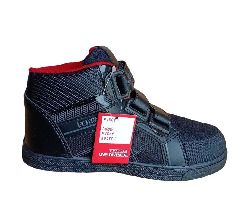 Sepatu Sekolah Anak  Perempuan Cewek Cowok Warna Hitam Murah Tali Perekat Rekat Velcro Kecil Tanggung Umur Usia PAUD TK SD SMP SMA Kelas 1 2 3 4 5 6 7 8 9 0 Tahun.TKTK02 Putih Bayi Laki-Laki 1