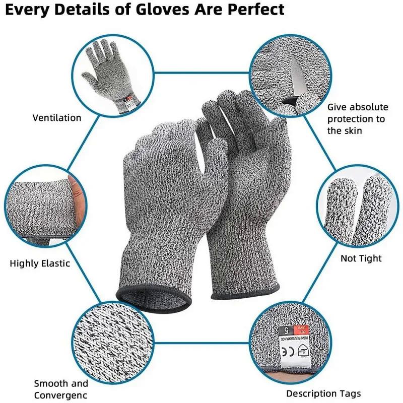 HPPE Level-5 Anti-Cut Gloves – High-Strength, Multi-Purpose Safety Gloves for Kitchen & Garden 4