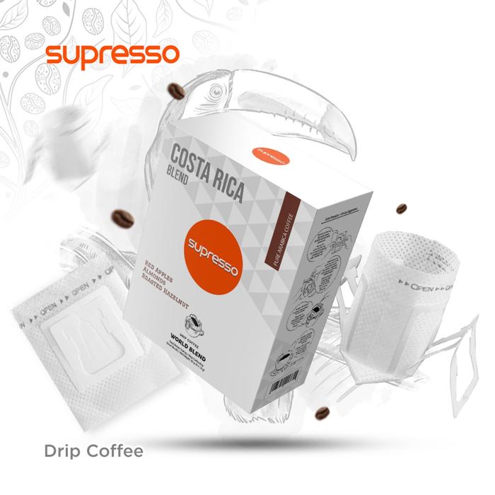 Gambar Supresso Costa Rica Blend  Drip Coffee dari INDRACO Store Kab. Gresik Tokopedia