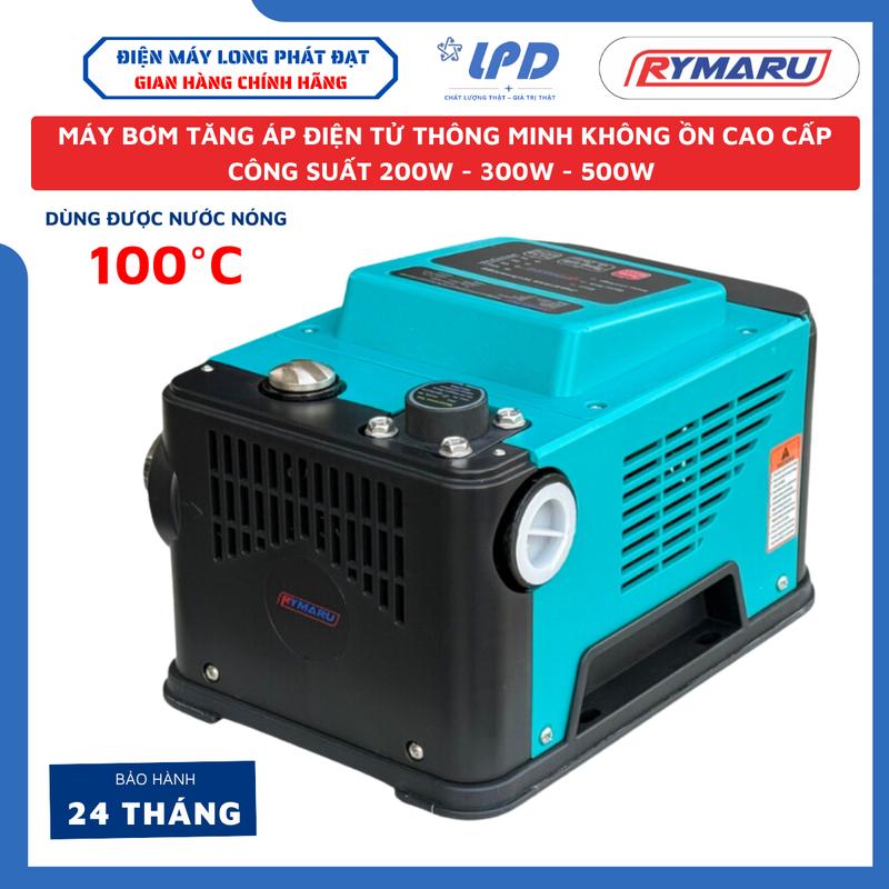 Máy bơm nước tăng áp thông minh RYMARU 200w - 300W -500W lõi đồng chạy cực êm bơm tăng áp xài nước nóng 100 độ