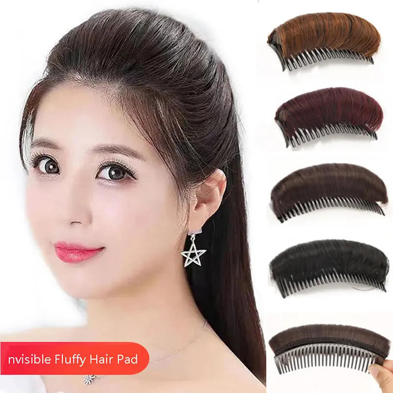 Đệm Tóc Giả, Ổn Định, Thoải Mái, Chèn Sợi Nhiệt Độ Cao, Lược Vô Hình