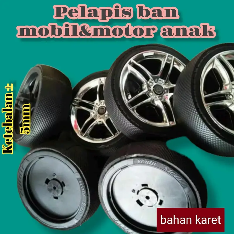 pelapis ban motor/mobil aki anak anak bahan eva spon ati Car 4
