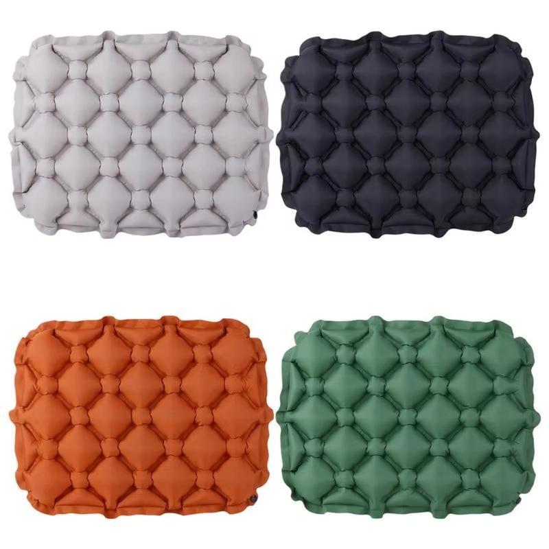 Portable Folding Inflatable Seat Cushion Lightweight With Storage Bag Air Sitting Pad Moisture and Water Resistant Chair Cushion Camping 0