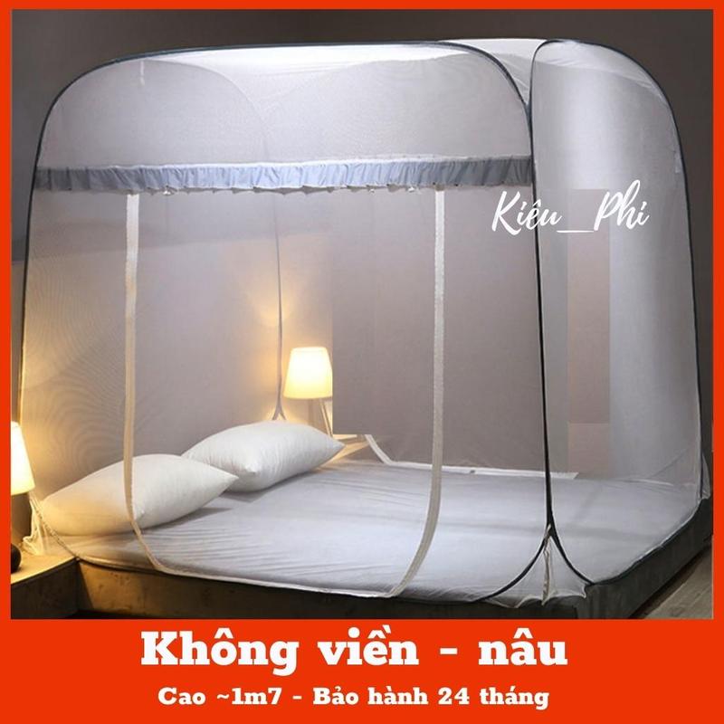 Màn chụp tự bung người lớn đỉnh vuông - Mùng chụp tự bung ngủ chống muỗi xếp gấp gọn tiện dụng Kiều Phi