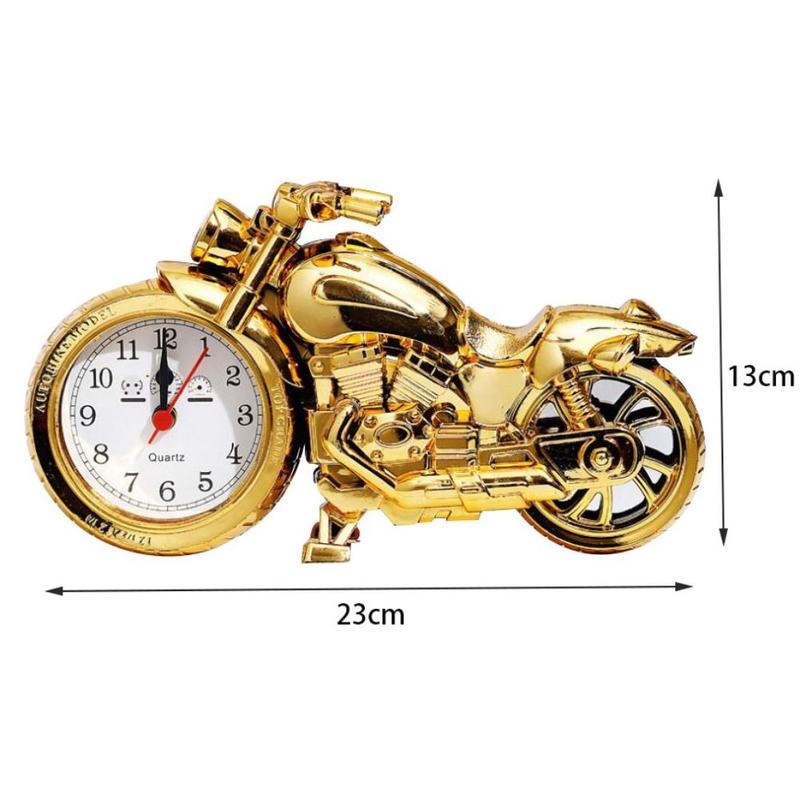 Product Introduction of Đồng Hồ Báo Thức Xe Máy, Phong Cách Cổ Điển Cầm Tay Chạy Bằng Pin, Đồng Hồ Báo Thức Để Bàn, Thích Hợp Cho Trẻ Em Và Bạn Bè, Tuyệt Vời Làm Quà Tặng, Trang Trí Bàn 1