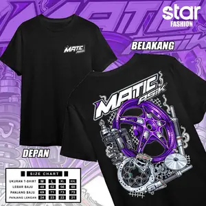 Kaos Matic Asik / Matic Gank / Baju Distro Matic Gank / Atasan pria wanita