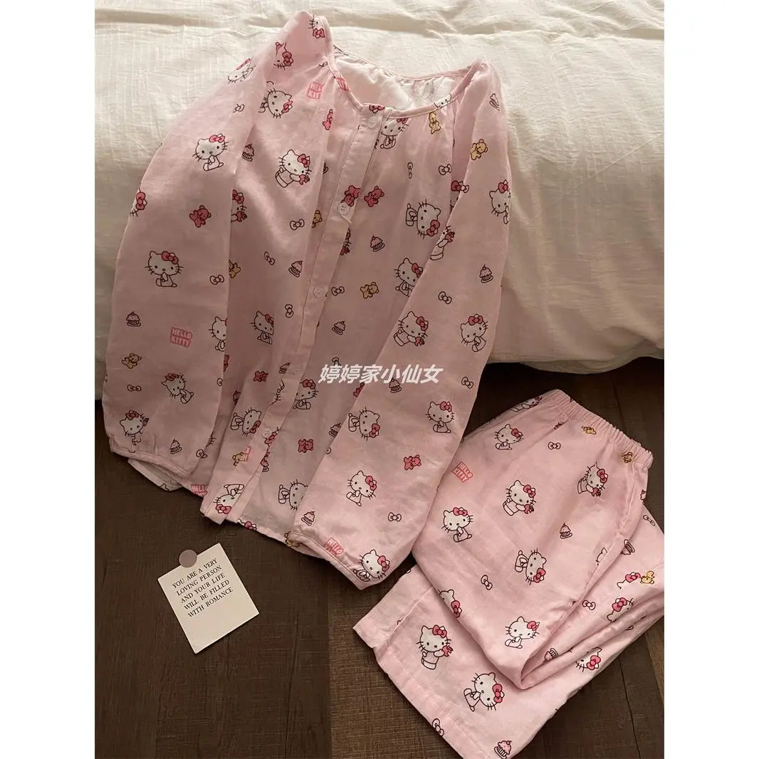 Bộ Đồ Ngủ HelloKitty, Dễ Thương, Dành Cho Bé Gái, INS