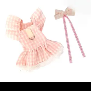 Pet shop bella * Dress rompi anabul motif bunga tahan angin utk musim panas