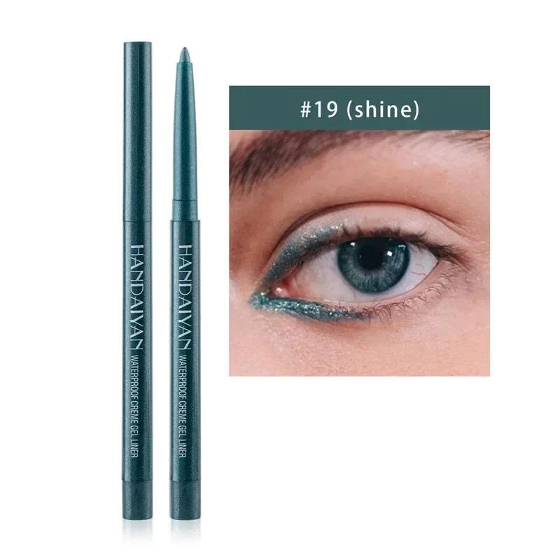 Product Introduction of Waterproof Pearlescent Matte Eyeliner Not Easy Pen Rotatable Eyeliner Long Lasting Eye Makeup Tools Korean Makeup Products Lipliner Eyeshadow 42
