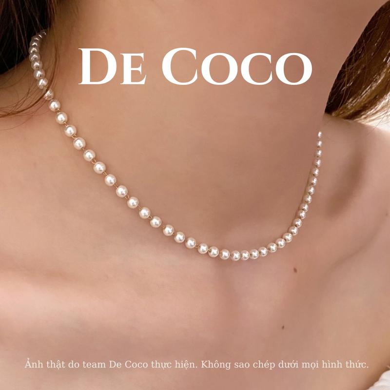 ( XẢ KHO ) KHÔNG ĐEN GỈ - Vòng cổ, dây chuyền choker nữ  MADDY De Coco Trang Sức Titan Jewelry