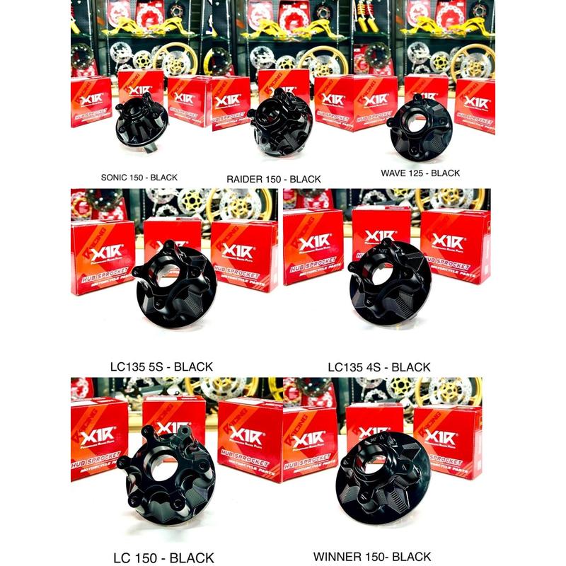  Cùi đĩa CNC X1R màu đen: Exciter Winner Sonic Wave Sirius Raider fi satria 